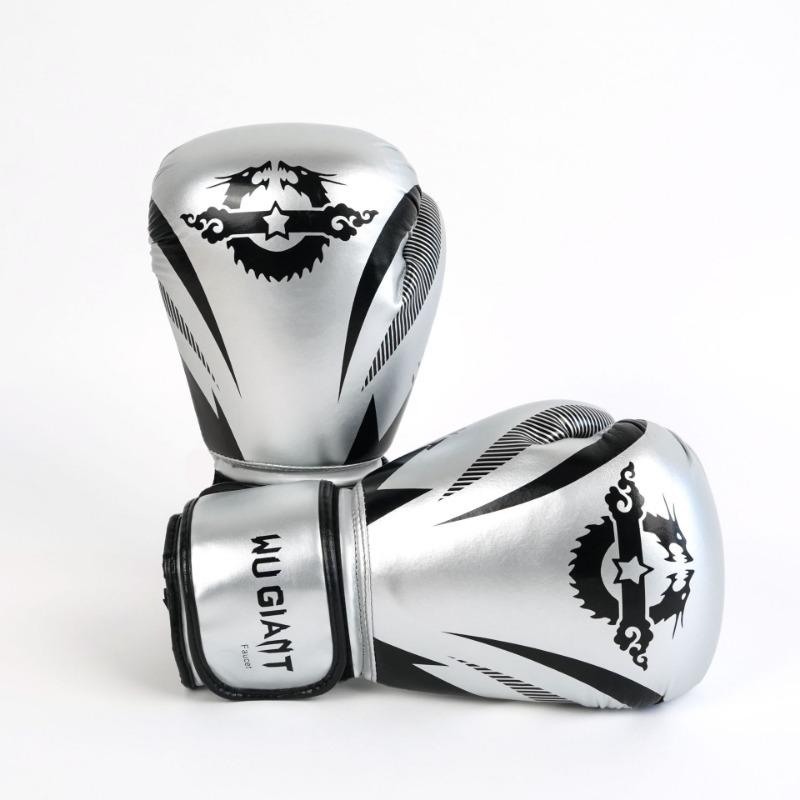 

Боксерские перчатки для детей и взрослых, муай-тай, бокс, санда, дышащие, свободные, боевые искусства, тренировочные перчатки для кикбоксинга child серебряный