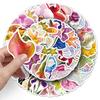 50-Piece Diamond Flower & Plant Graffiti Stickers: Waterproof Decorations for Journals, Water Bottles, Phones, and Computers.