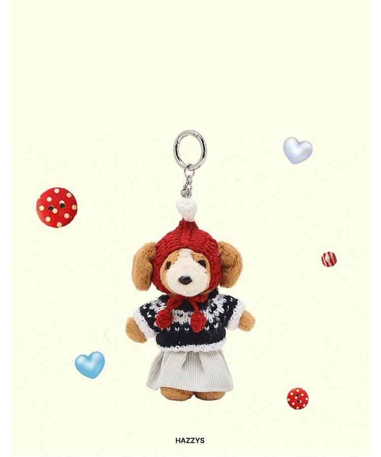 Hazzys Women Acc Red Balaclava Harry Puppy Keyring_Hiho5F121W1