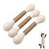 Cat Toys for Indoor Cats, Interactive Cat Toy Qtip Bunny Rabbit Kicker Chew Stick, Durable Bite Resistant Cat Scratcher Teething Toys for Kittens