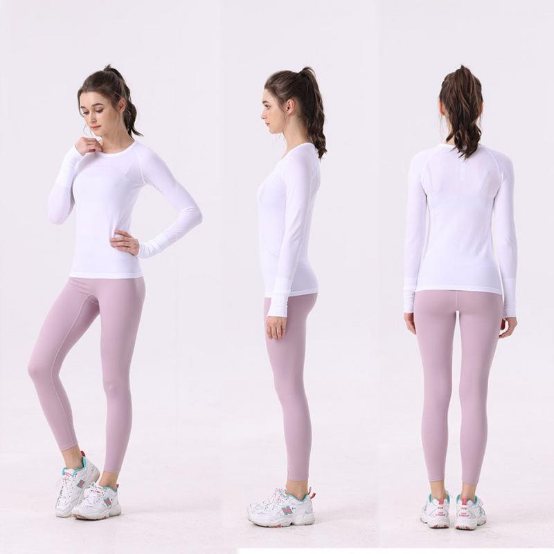 Women s 2.0 Quick Dry Long Sleeve Yoga T-shirt – High Elastic, Slim Fit, Perfect for Fitness & Pilates XXL/10
