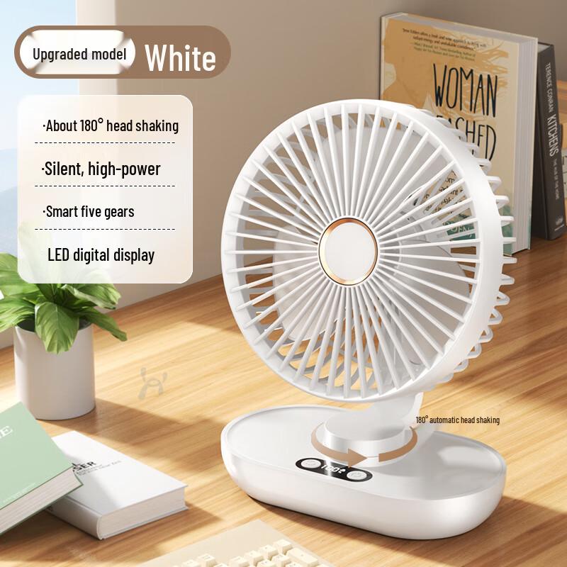 OEING Quiet USB Rechargeable Desktop Fan