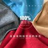 Age-reducing Korean version of blue polka dot double-sided pure knitted scarf for women's winter versatile students thickened warm scarf
