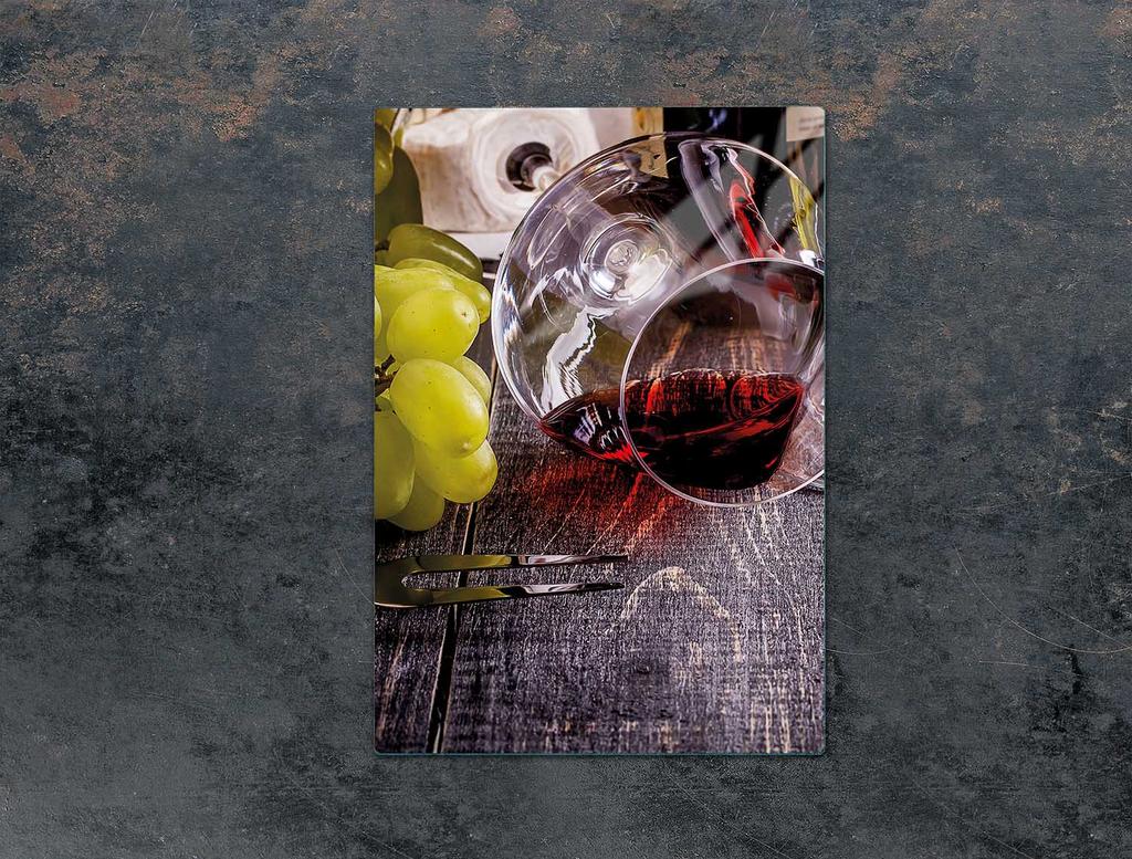 SZKLANA DESKA DO KROJENIA 35x52 WINO