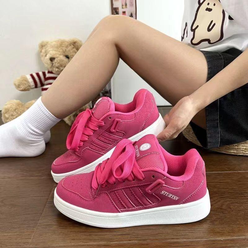 New Women's Versatile Thick-soled Heightening Women's Shoes Girls' Lightweight Shoes Girls' Women's Board Shoes