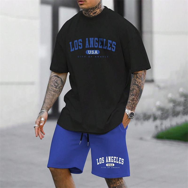 

20024 Мужской спортивный костюм для активного отдыха, баскетбольный костюм, летняя одежда для отдыха на море, мужская домашняя свободная удобная пижама 2XL