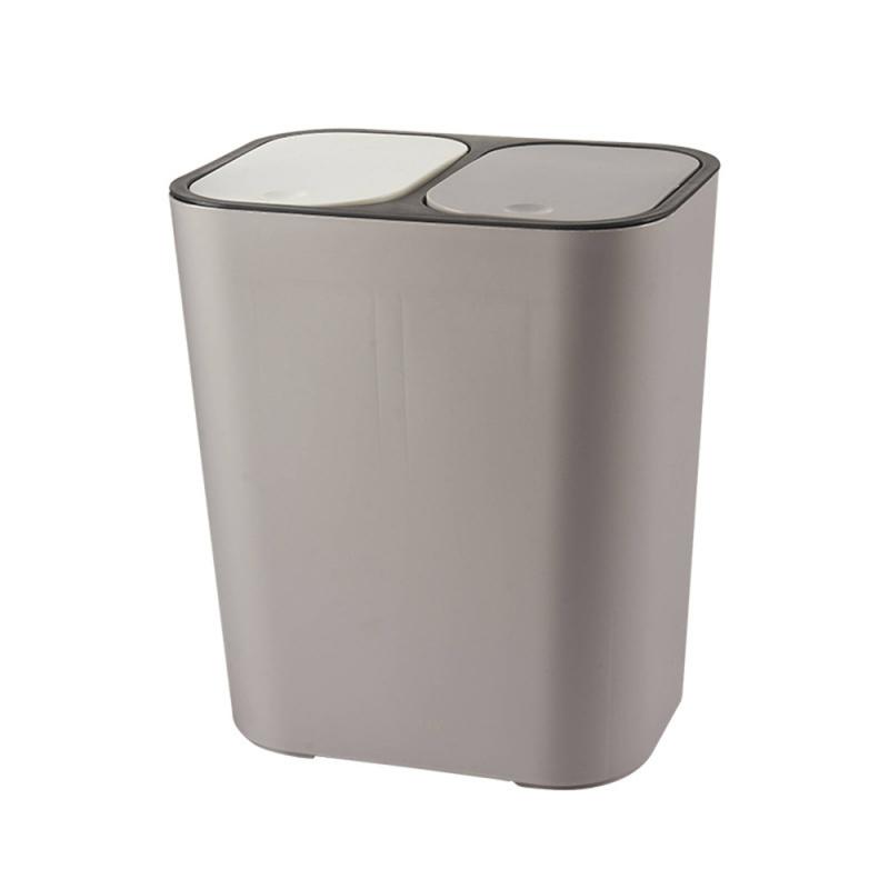 Kitchen Trash Can with Lid Household Classified and Wet Separation Garbage Basket (12L ) Bin Home Wastebasket Bins