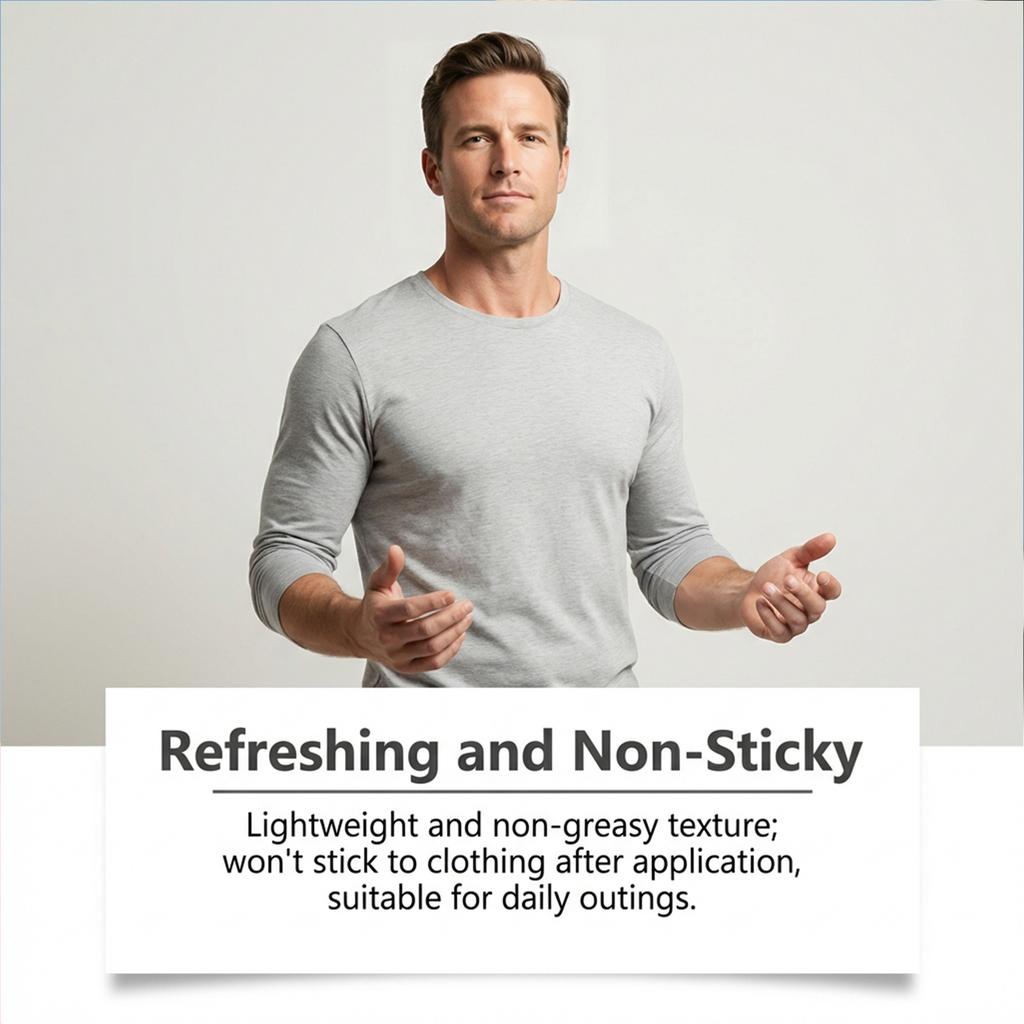 Men's Neck Cream Gentle ingredients provide comfortable care for men's bodies, a topical care cream