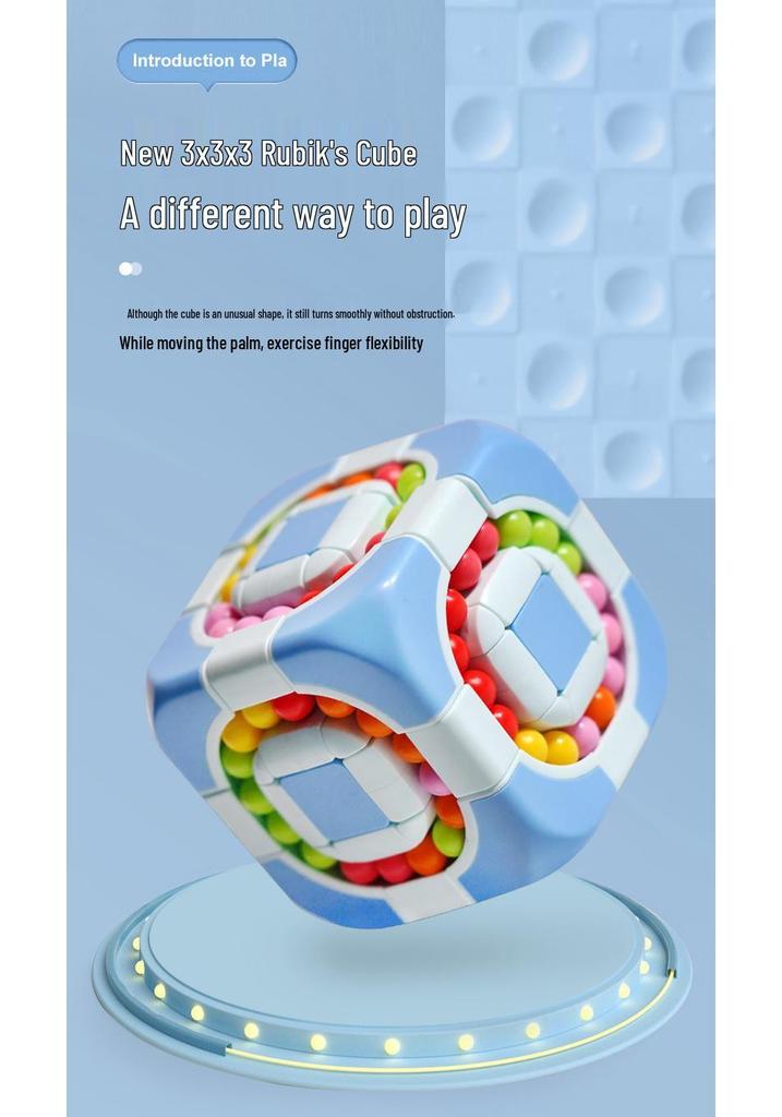 Children's Educational Three-Stage Rolling Ball Magic Bean Cube Toy