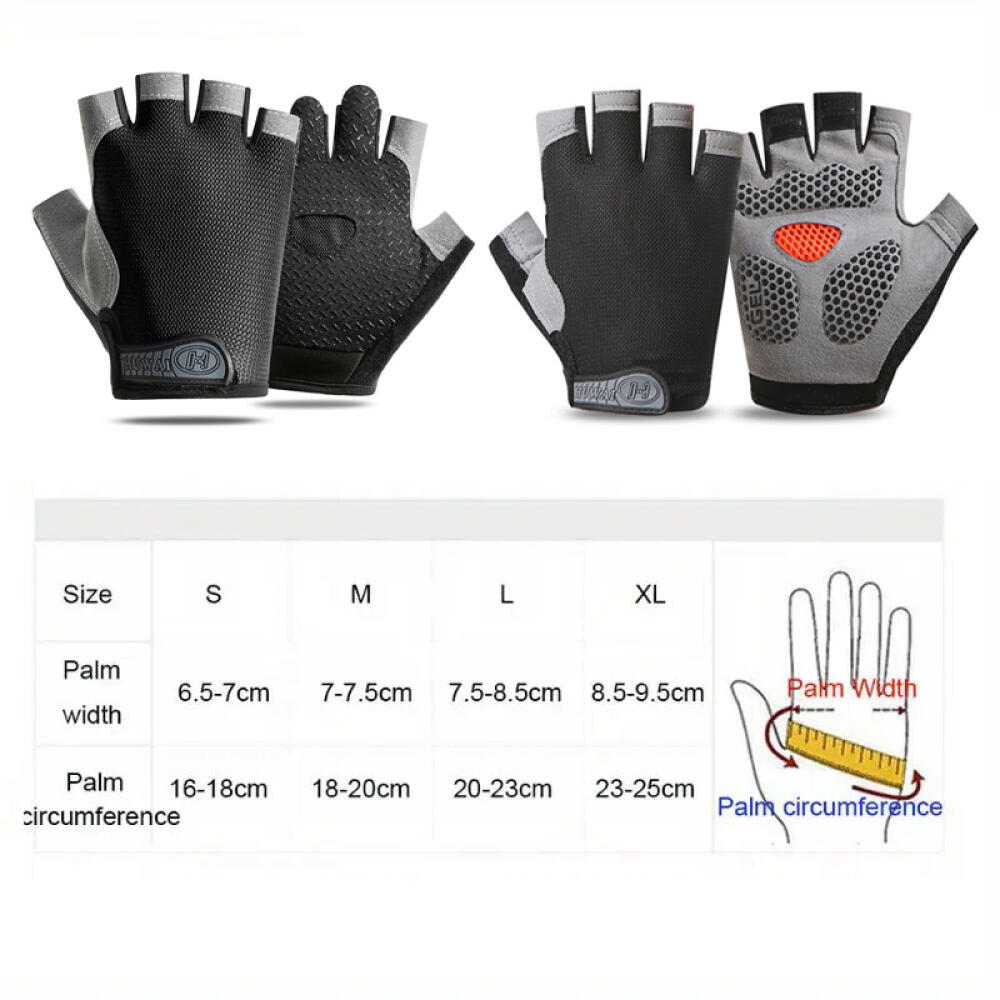 Professional Gym Fitness Breathable Anti-Slip Women Men Half Finger Summer Fishing Cycling Gloves Female Bicycle Bike 1 Pair