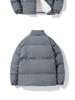 Plus Size Men's Thickened Cotton Jacket for Autumn/Winter - Warm Stand Collar Outerwear for Cold Protection.
