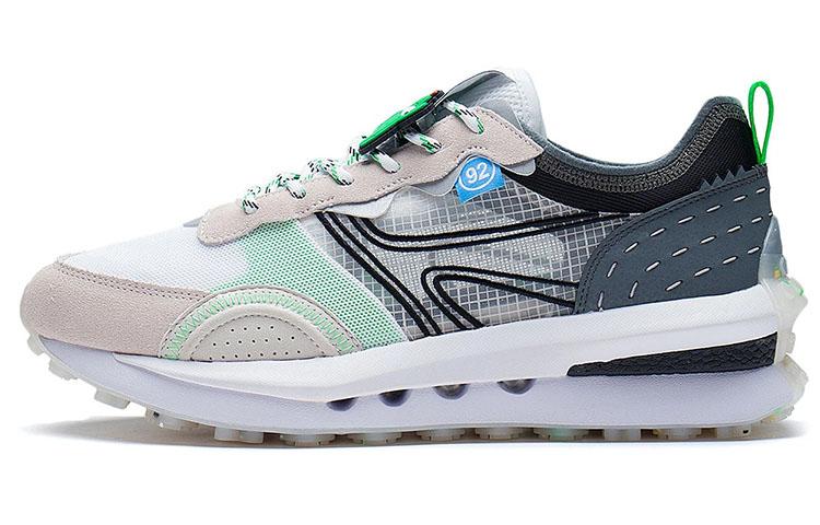 Li Ning Квадратные и круглые V2 Квадратные круглые V2 Износостойкие дышащие Низкие спортивные повседневные кроссовки Мужские AGCS025-1 39.5