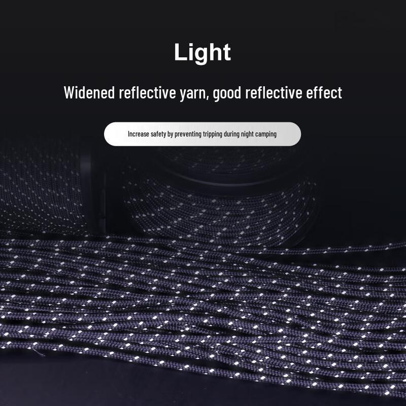 Yunpo Outdoor Reflective Guy Line Rope for Tents & Tarps, 5mm X 50m