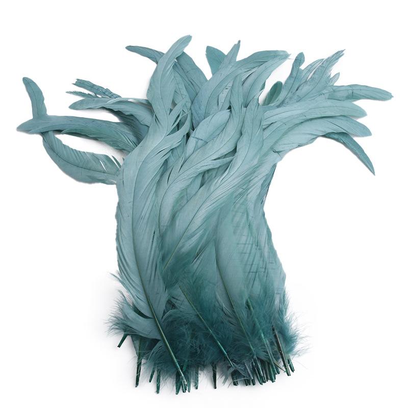 50Pcsdiy Handmade Feathers Long Feathers Off White Purple Tail Jewelry Accessories Mask Handicrafts Clothing Accessories