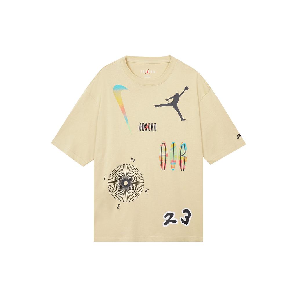 Jordan Drop Shoulder Sleeve T-Shirt Men's Khaki DQ7363-252
