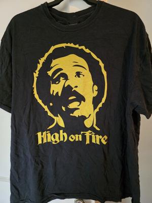 Maglietta Vintage High On Fire Nera in Cotone Taglia Unica dalla S alla 5XL Regalo per i Fan