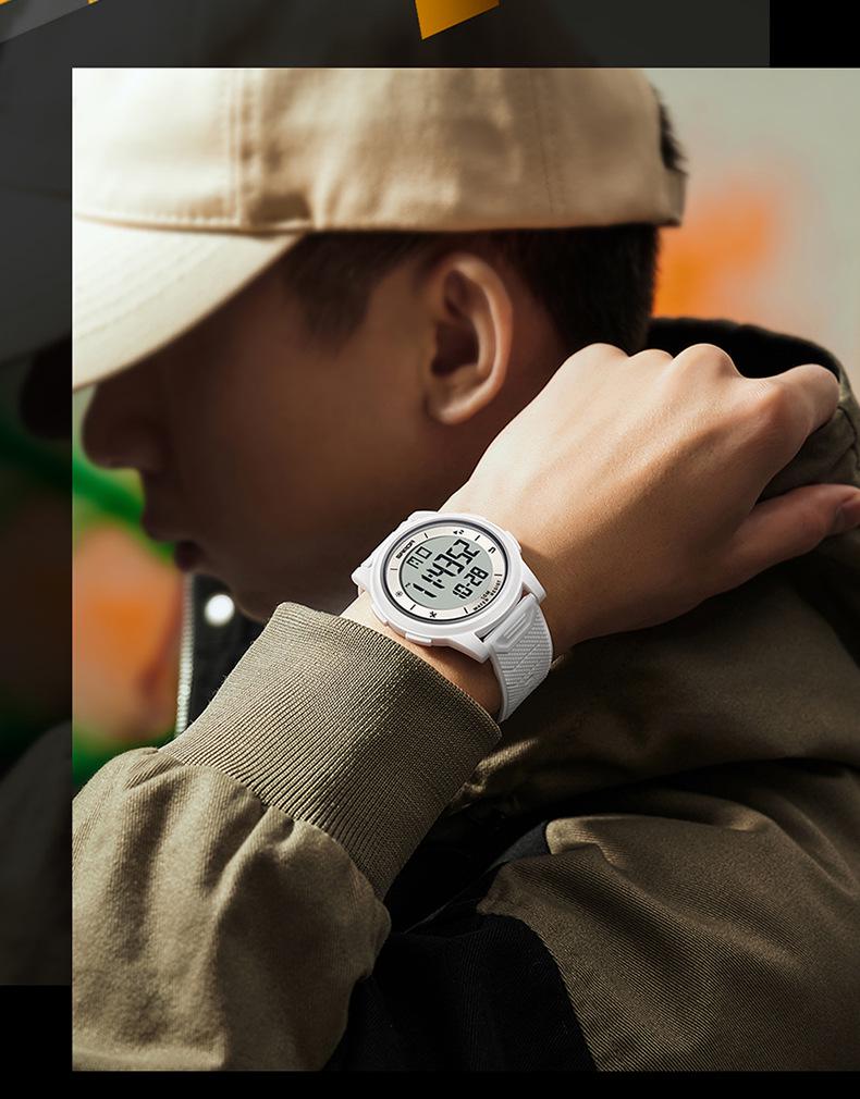 Sanda Fashion Multi-Functional Waterproof Luminous Electronic Wristwatch for Men and Women
