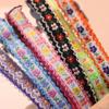 Classic Adjustable Pet Collar Floral Cat Collars with Quick Release Buckle & Bell Floral Puppy Collar Pet Accessories for Cats & Puppies