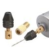 4 PCS Clamp Keyless Chuck Shaft Fixture Quick Change Chuck Black Universal Chuck  Rotary Tools