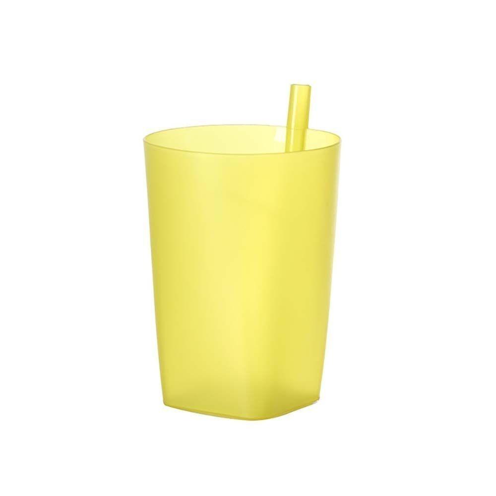 Simplicity Beverage Cup Lidless Drink Cup Creative Straw Drinkware