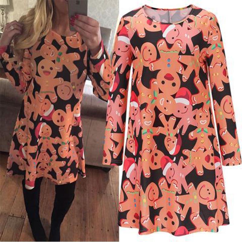 Charming Girls Children Christmas Dress Featuring Elegant Santa Bow Print For Mothers And Daughters