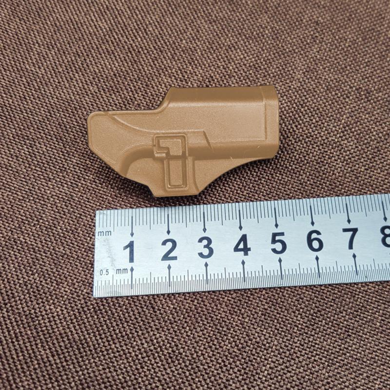 

1шт 1:3 Металлический брелок-кобура для пистолета, быстросъемный защитный чехол 1: 3 Пластиковая защитная крышка-аксессуар, специфичная для модели Glock G17 хаки