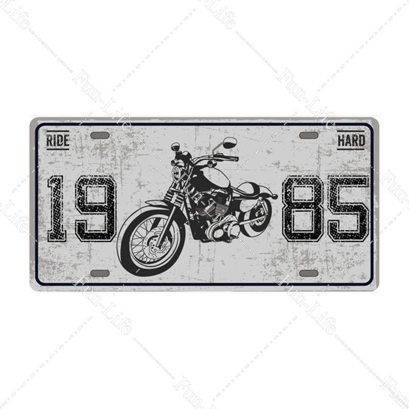 

Motor Vintage Metal Poster Retro Tinplate Motorcycle Metal Tin Signs Board / Pub /Bar / Cafe / Garage / Wall Decor 15x30cm 15x30cm(5.9x7.8inch)