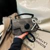 Premium Sense Contrasting Color Handbag Women's 2025 New Popular Versatile Small Square Bag Simple Design Shoulder Messenger Bag
