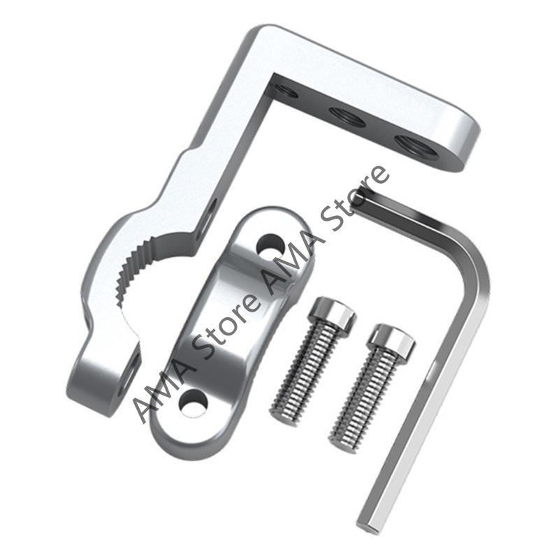 17mm-22mm Motorcycle Multifunction Mount Bracket 10mm 8mm 6mm Thread for Motorcycle Mirrors Base Led Spotlight E-bike Dirt Bike