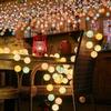 High Quality LED Cotton Ball Curtains, Ice Strip Lights, Solar Energy Waterproof Garden Balconies, Colored Lights with Terrace Atmosphere, Outdoor