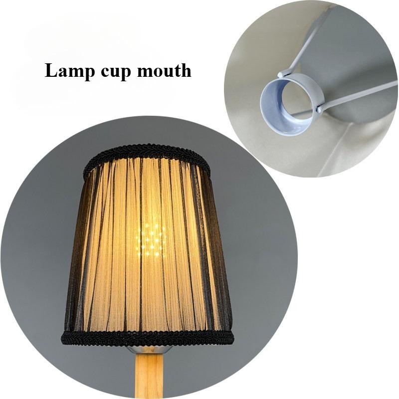 E14/E27/Clamp Fabric Lamp Shade Lighting Accessories for Home Office Decor Hotel Bedroom Bedside Floor Lamp Shell Cover