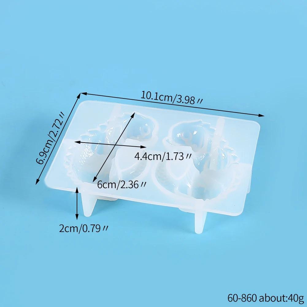 3D Dragon Egg Silicone Resin Mold DIY Dragon Animal Candle Craft Ornaments Casting Resin Epoxy Mould Home Decor