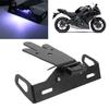 Motorcycle License Plate Mount Holder with LED Light Fit for Kawaski ER‑6N F 2012‑2015