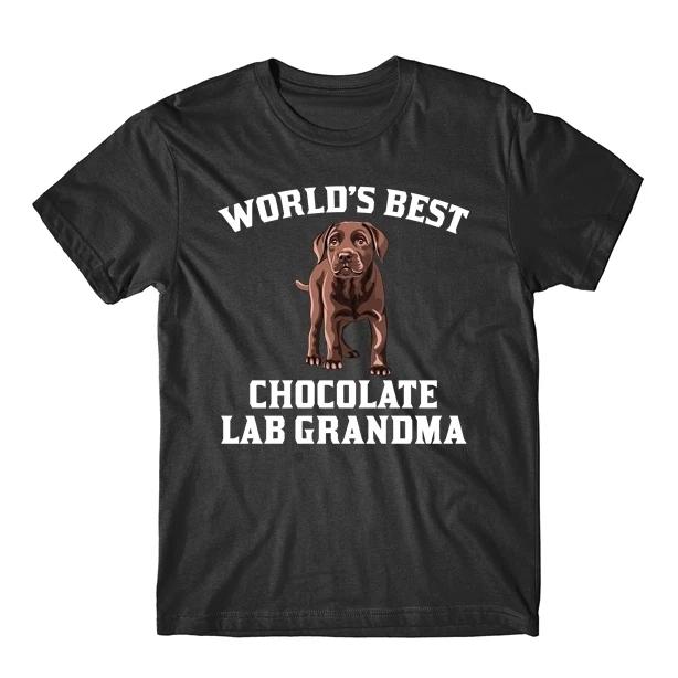 World s Best Chocolate Lab Grandma Dog Graphic T-Shirt 4XL