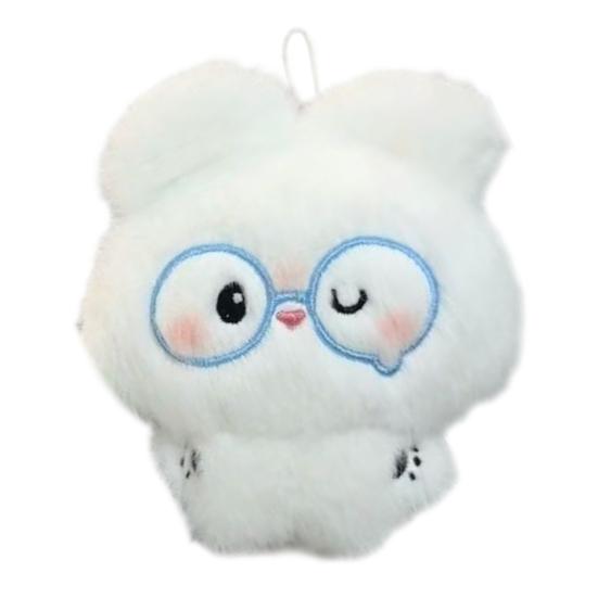 Мягкая плюшевая брелок-зайчик Милый дизайн с плачущим лицом Подвеска из мягкой игрушки для сумок Рюкзаков Ключей Мини-коллекционные куклы для детей Подростков A