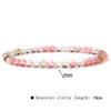 4mm Natural Agate Mini Energy Bracelet Women's Glossy Beads Semi-Precious Pulsera Jewellery Bracelet Bracelet