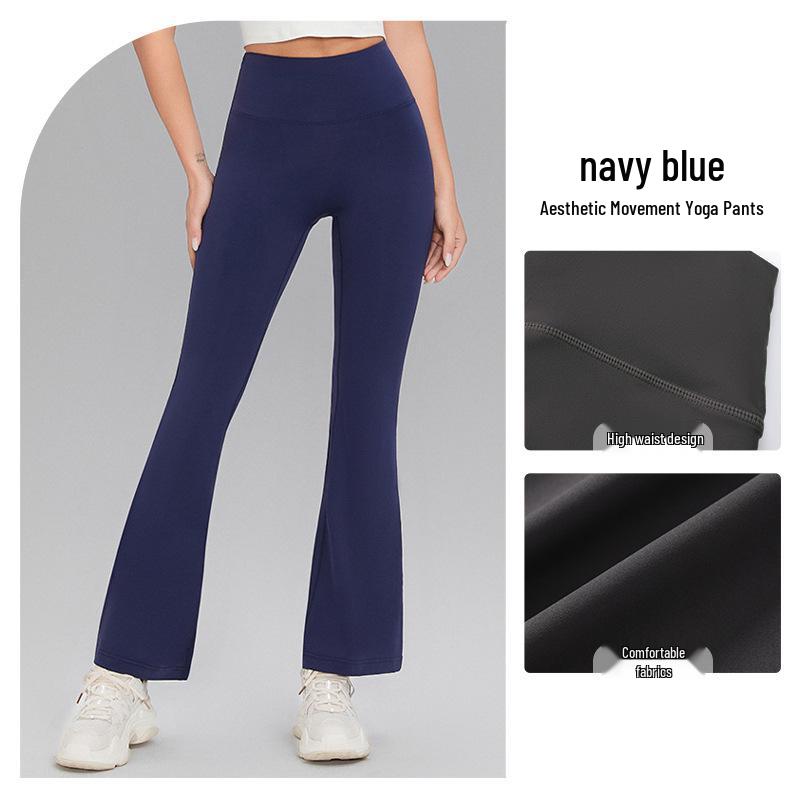 Hochtaillierte Bauchkontrolle Schlaghose für Yoga, Laufen & Pilates