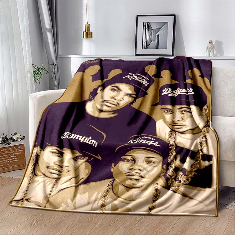 

Chris Brown Collage Print Fleece Blanket, Cozy Throw Blanket for Home, Travel, Office, Gift Idea 80cm x 120cm