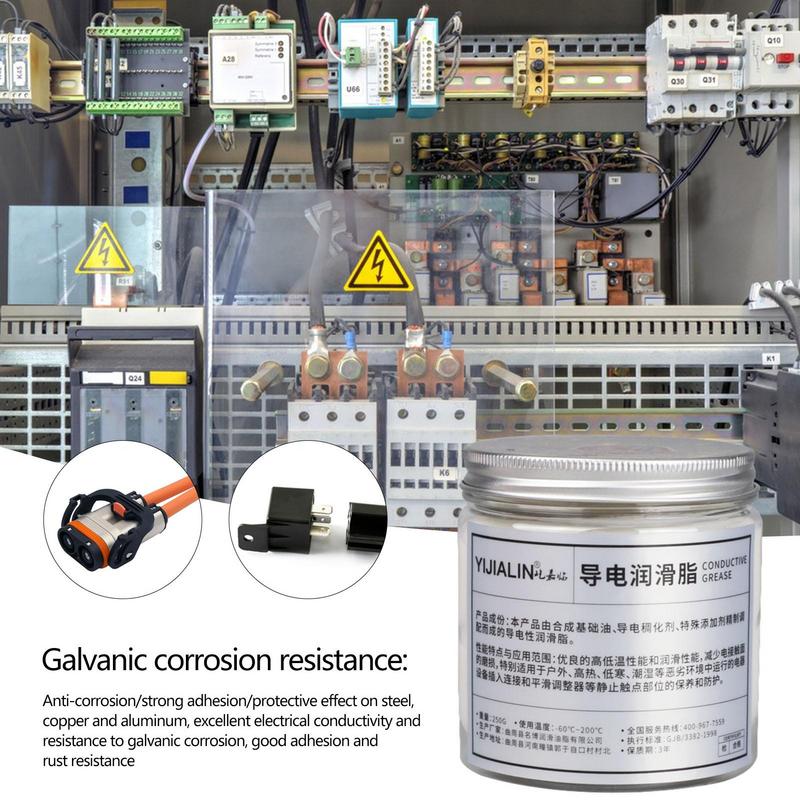 Professional Heat Resistant Electrical Contact Grease 8.82oz Car Grease Battery Grease Electrical Connections Car Maintenance