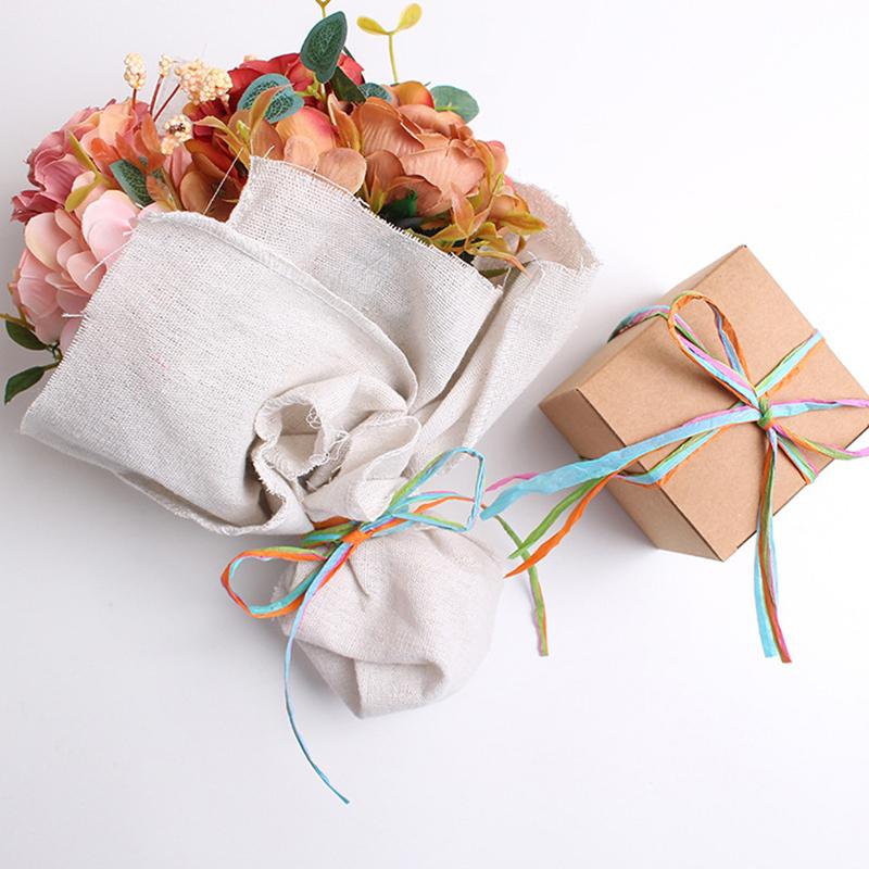 1Roll Paper Rope DIY Weaving Decorative Paper Rope Lafite Grass Creative Handmade Gift Colorful Packaging Rope Bouquet Packaging