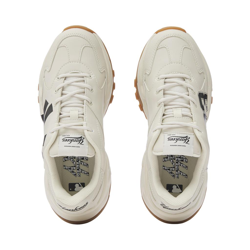 New MLB Big Ball Chunky Low Top Chunky Sneakers Unisex White Black 3ASHBCV4N-50CRS