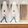 Motion Sensor LED Ceiling Light With Remote Control USB Rechargeable For Shower Stair Closet Cabinet Magnetic Installation