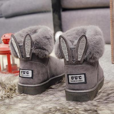 2024 Women's Winter Short Snow Boots: Fashionable, Warm, Thick-Sole, Velvet-Lined, Korean Style