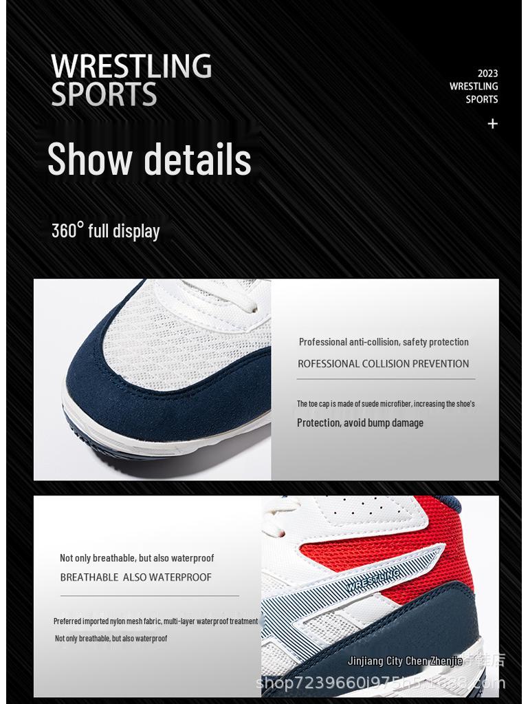Prodyšné protiskluzové tréninkové boty na wrestling a box pro muže, ženy a děti