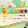 Montessori Magnetic Caterpillar Puzzles Children'S Toy Color Shape Matching Logical Thinking Training Puzzle Board Game For Kids