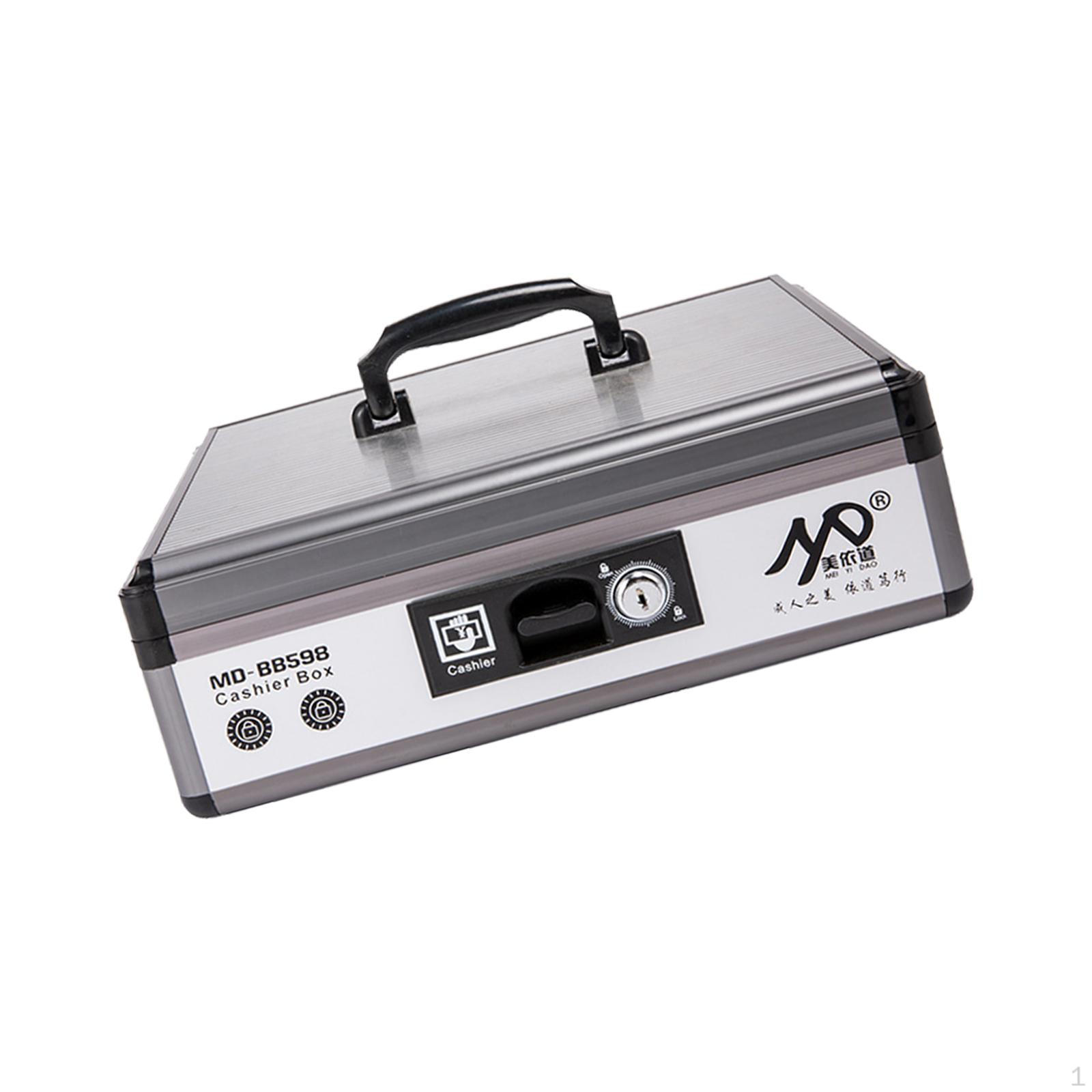 

Денежный ящик с замком и лотком для хранения денег для ремесленных выставок 34cmx27.5cmx11.5cm