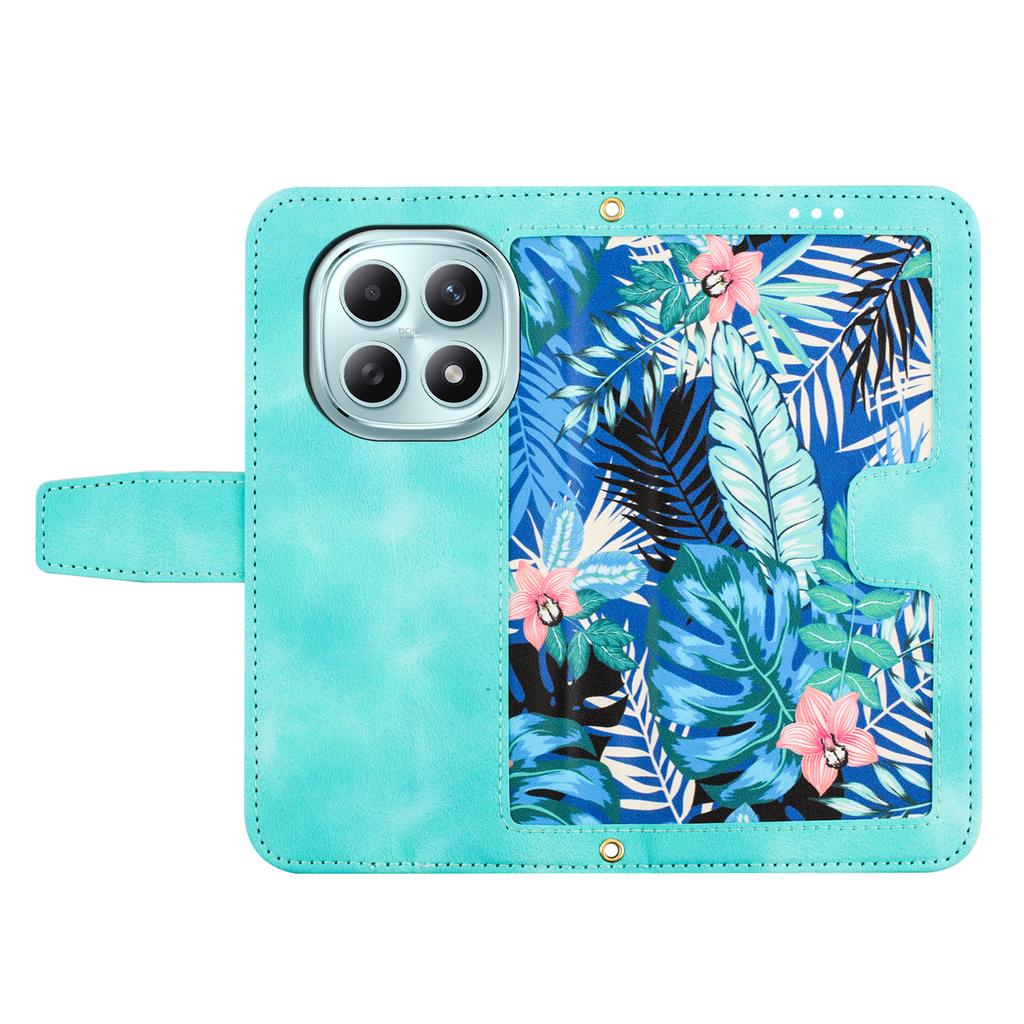 For Xiaomi Poco M8 5G/Redmi Note 15 5G (Global) Case PU Leather Floral Phone Cover with Card Slots