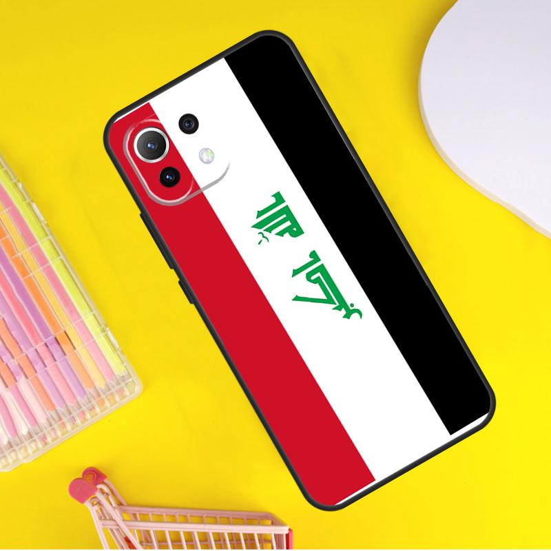 Iraq Flag Cover For Xiaomi 14 Ultra 13 11T 12T 13T 14T Pro POCO X7 X6 Pro X3 X5 F3 F5 M6 F6 Pro Case