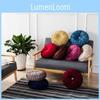 Luxurious Round Velvet Pumpkin Cushion With Charming Pleated Design And Soft Touch