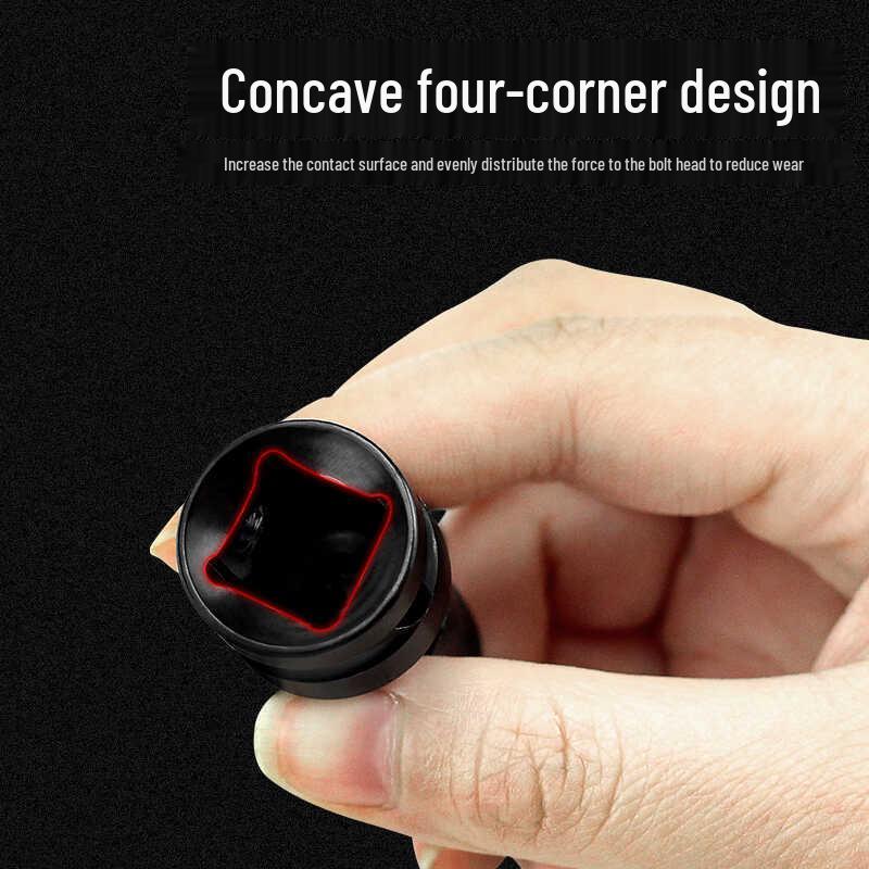 Electric to Air Impact Wrench Converter: 1/2" to 1/4" Hex Bit Adapter with Telescopic Spring Sleeve.